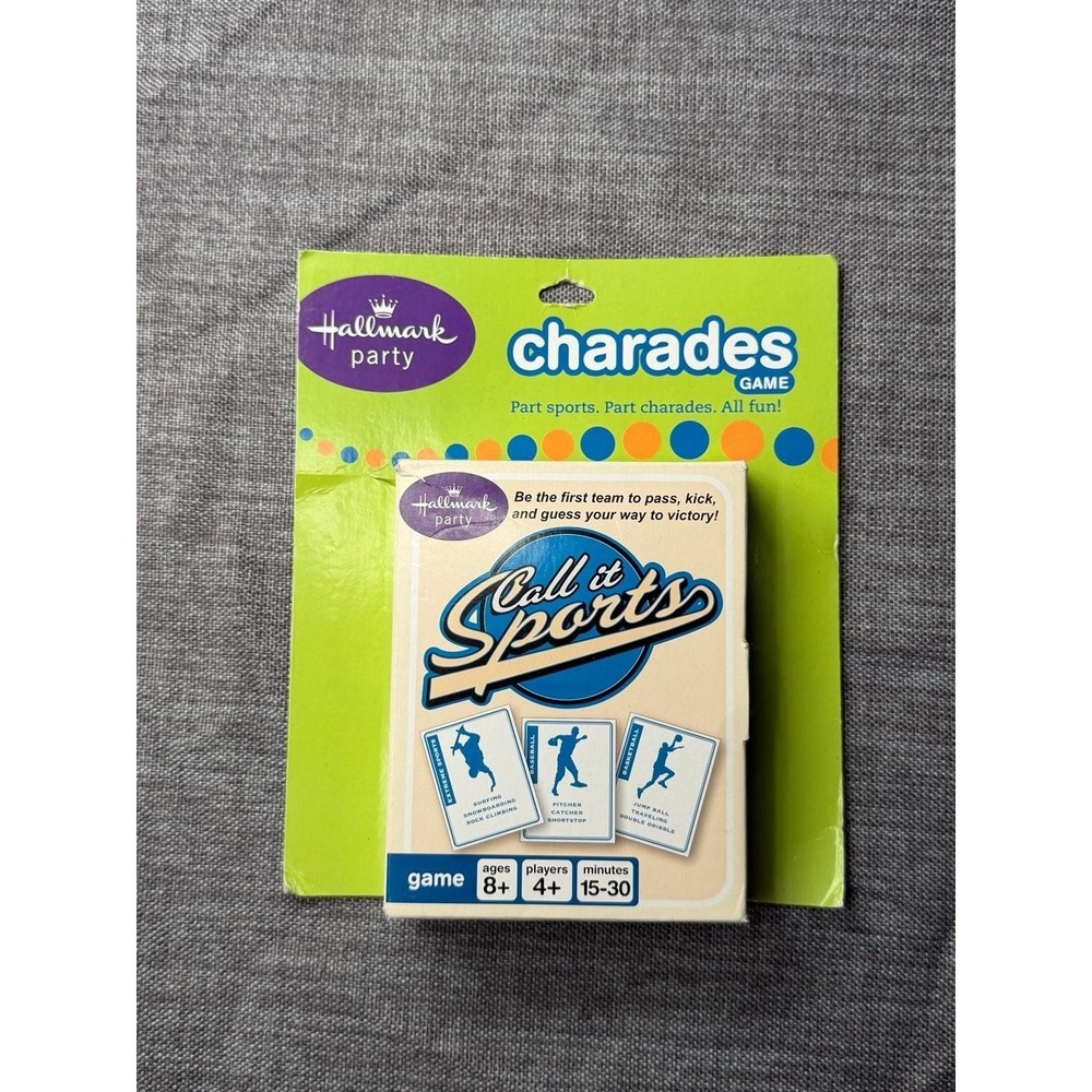 Hallmark Party Call It Sports Charades Card Game